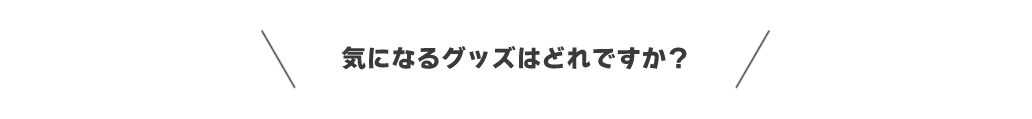 2019年12月の新作グッズは3種類!